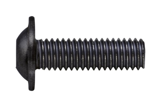 Vijak s sploščeno polkrožno glavo z ovratnikom in šestkotnim nastavkom 