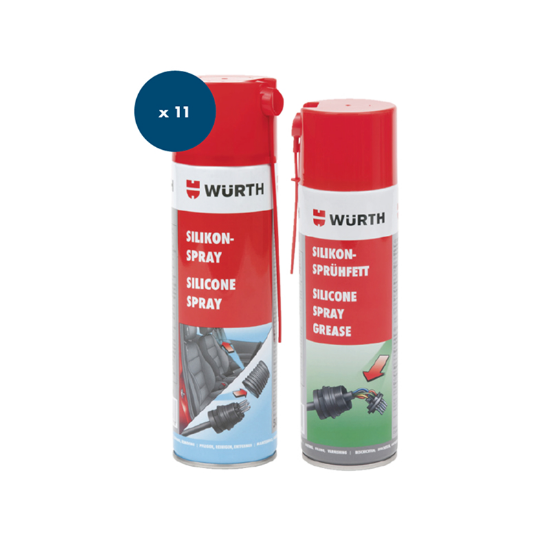 Slika Set silikona in silikonske masti v spreju