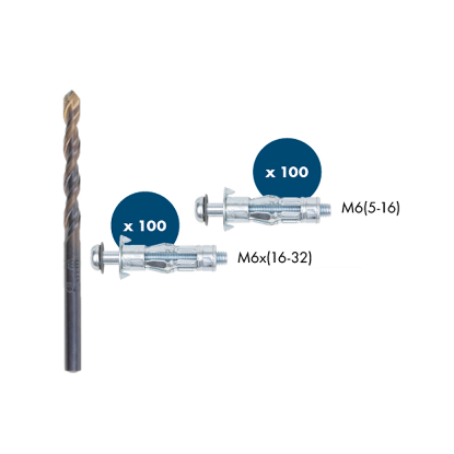 Slika Set vložkov M6 + sveder