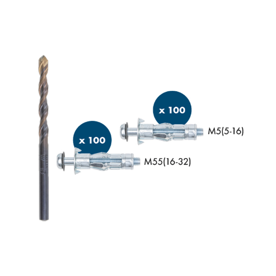 Slika Set vložkov M5 + sveder