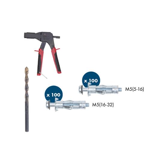 Slika Set vložkov + klešče + sveder