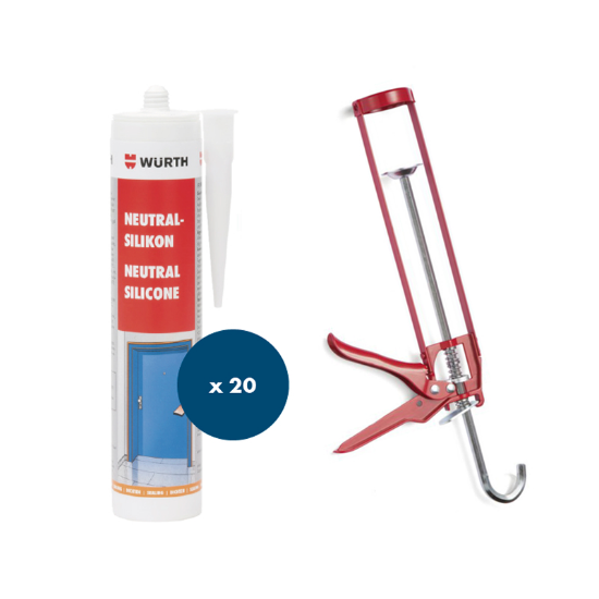 Slika Set silikon neutral transparent in pištola