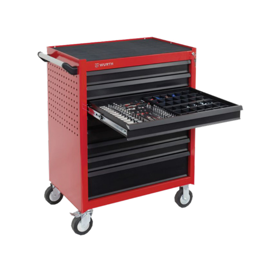 Slika Opremljen delovni voziček WE7 s 184 kosi