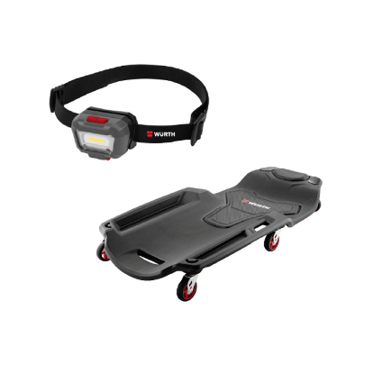 Slika Ležalni voziček in svetilka