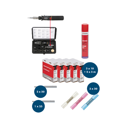 Slika Plinski spajkalnik s termičnimi skrčkami