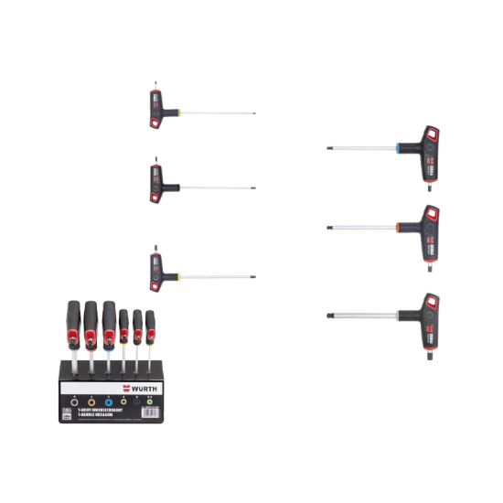Slika 6-delni set Imbus izvijačev s T-ročajem