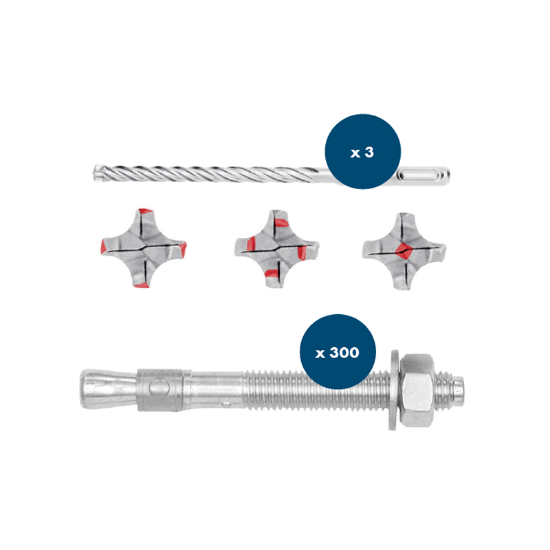 Slika Set sidrnih vijakov za beton M8-10-12