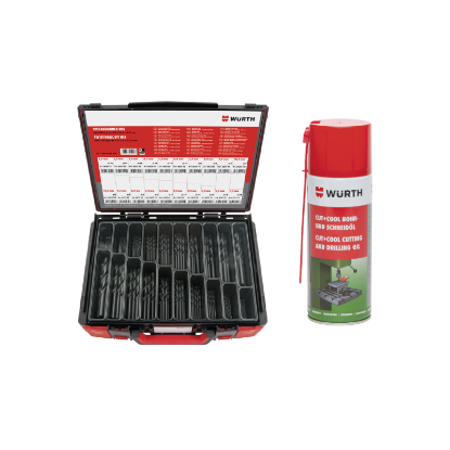 Slika 155-delni set svedrov za kovino HSS-118° 1-10,5/0,5 mm