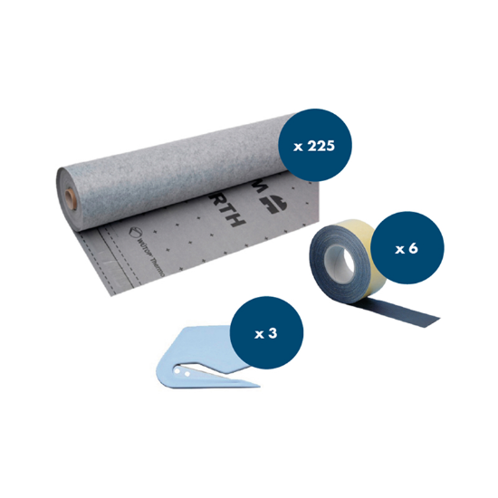 Slika Parapropustna folija 135 g 2SK + eurasol in nož