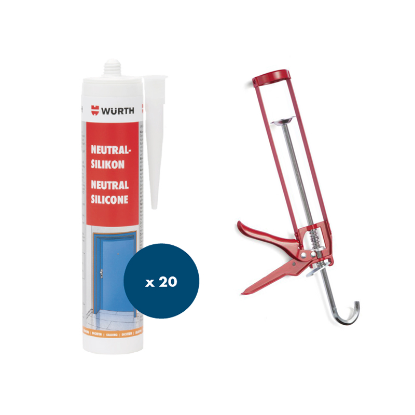 Slika Set silikon neutral bel in pištola