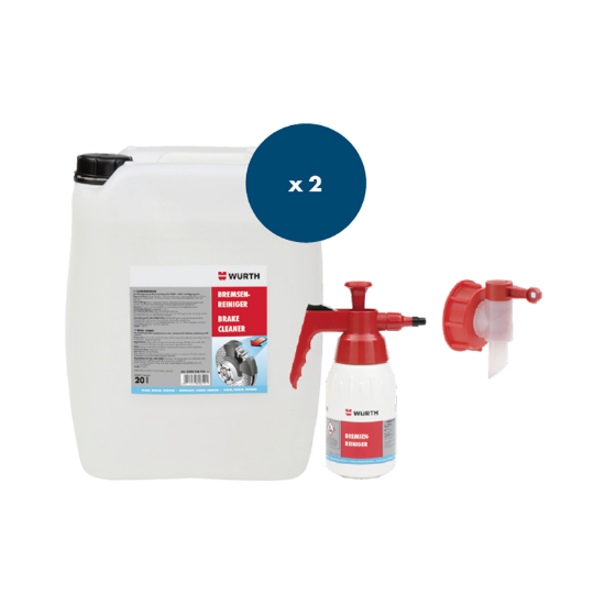 Slika 2x Čistilo za zavore z pršilko in pipo