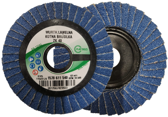 Slika PLOŠČA LAMELNA ZA KOTNE ZVARE  115 ZK 40