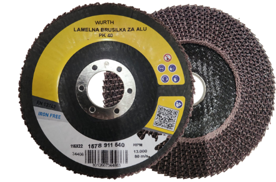 Slika PLOŠČA LAMELNA ZA BARVNE KOVINE  115 PK 40