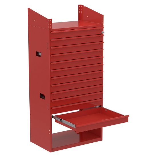 Slika ORSY PREDALNIK 12 DELNI-RDEČ