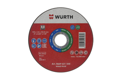 Slika REZALNA PLOŠČA-RED STRIPE-FE/A2-22,23X1,0X125MM