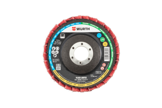 Slika RED PERFECT<SUP>®</SUP> 3D non-woven lamella flap disc for direct use on angle grinders
