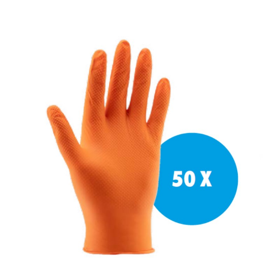 Slika 50 x zaščitne rokavice za enkratno uporabo 2XL - nitril