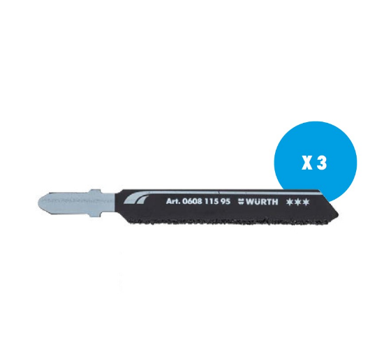 Slika 3 x rezilo za vbodno žago 57 x K30