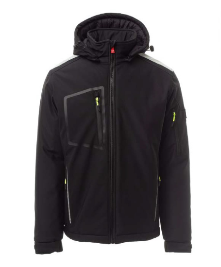 Slika ZIMSKA DELOVNA JAKNA SOFTSHELL STREAM-ČRNA-XL