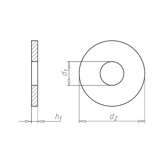 Slika Plastični distančnik, polipropilen, bela barva