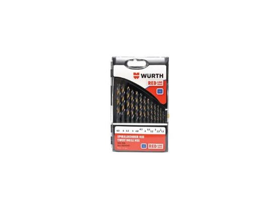 Slika SET SVEDROV SPIR. ZA KOVINO HSS 1.5-6.5MM,13DEL - RED LINE