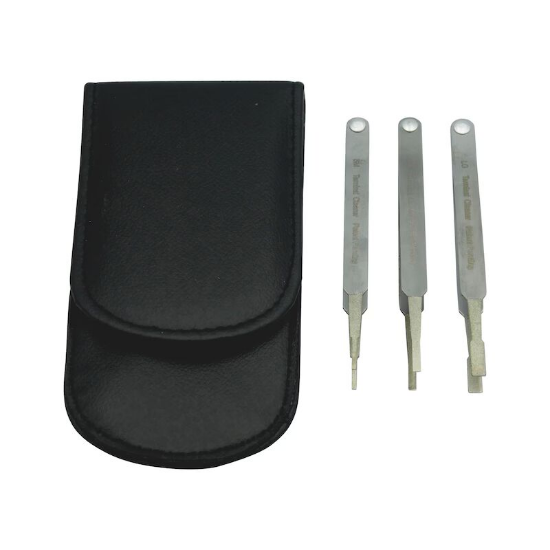 Slika SET ORODJA ZA ČIŠČENJE PLOŠČATIH KONEKTORJEV-3KOS