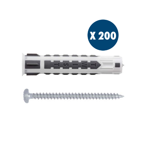 Slika UNIVERZALNI ZIDNI VLOŽEK ZA POLNE IN VOTLE STENE Z VIJAKI ZA PRITRJEVANJE