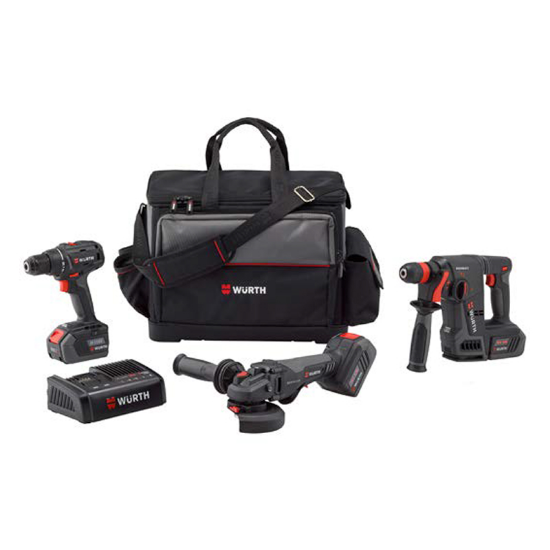 Slika KOMBO SET1 VIJAČNIK/BRUSILKA/SDS-ABS/AWS/ABH 18V-5AH