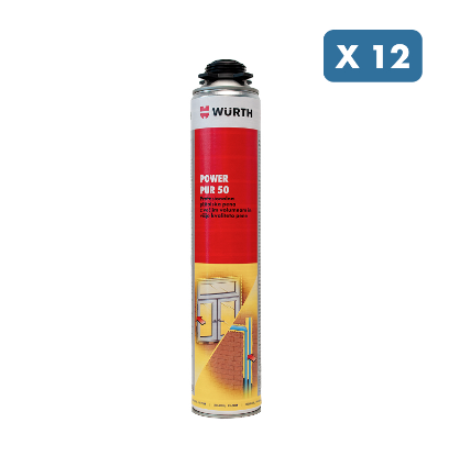 Slika 12 x PU PENA POWER PUR 50, 750 ML