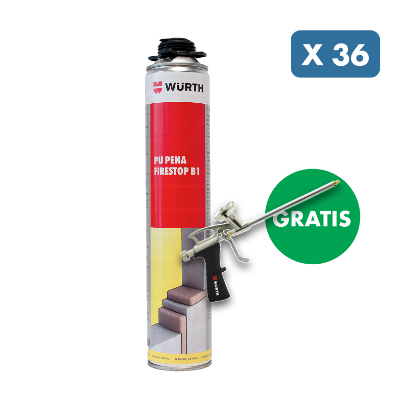 Slika 36 x PU PENA FIRESTOP B1, 750 ML +GRATIS pištola