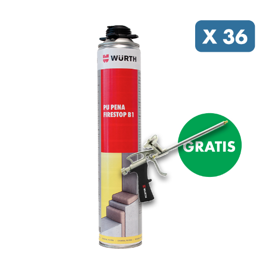 Slika 36 x PU PENA FIRESTOP B1, 750 ML +GRATIS pištola