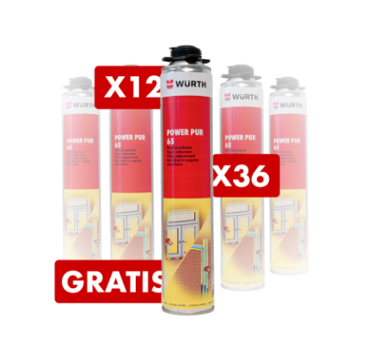 Slika PU PENA POWER PUR 65, 800 ml - različna pakiranja