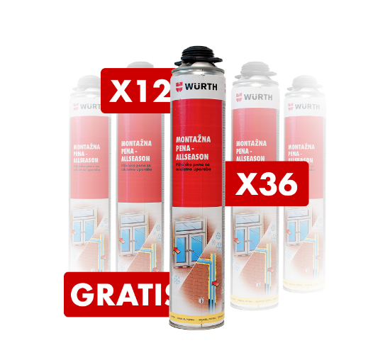Slika PU PENA ALLSEASON, 750 ml - različna pakiranja
