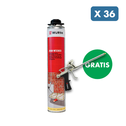 Slika 36 x LEPILNA PU PENA W2302, 750 ML + GRATIS pištola