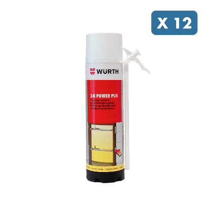 Slika 12 x PU PENA 2K POWER PUR, 400 ML