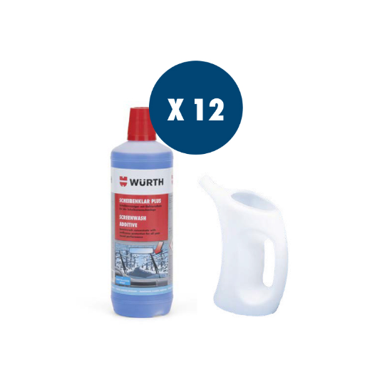 Slika 12 x zimsko čistilo za steklo (1 L) + merilna posoda z izlivnim vratom