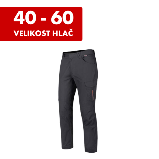 Slika Delovne hlače Stretch X, antracitna barva