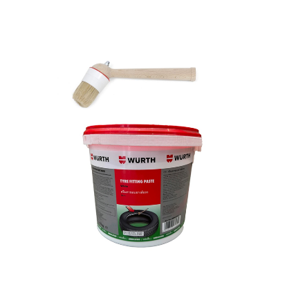 Slika 5KG BELA VULKANIZERSKA PASTA IN ČOPIČ ZA MONTAŽO