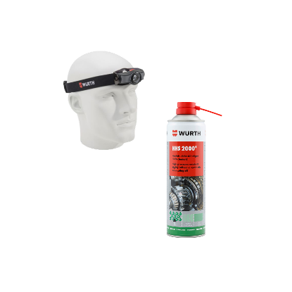 Slika LED NAGLAVNA SVETILKA SLA IN 12 X MAST V SPREJU HHS2000