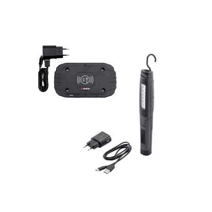 Slika LED ROČNA DELOVNA SVETILKA ERGOPOWER SLIM+ IN POLNILNA PODLOGA ZA BREZŽIČNO POLNJENJE PAD I