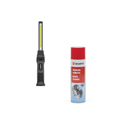 Slika LED ROČNA DELOVNA SVETILKA ERGOPOWER BLADE IN 24 X BRAKE CLEANER 500ML