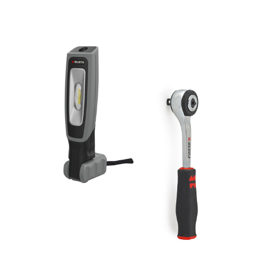 Slika LED ROČNA DELOVNA SVETILKA ERGOPOWER BOOST IN 1/4" PREKLOPNA RAČNA