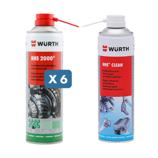 Slika Mast v spreju HHS2000 (6 x 500 ml) + GRATIS sredstvo za predhodno čiščenje HHS CLEAN