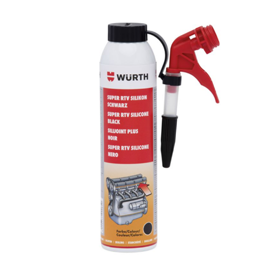 Slika Super RTV silikon črne barve, (3 x 200 ml)