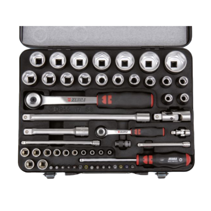 Slika 56-delni set 1/4" in 1/2" natičnih ključev