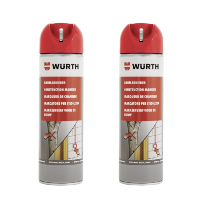 Slika 2 x rdeč markirni sprej (500 ml)