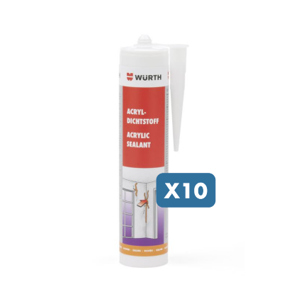 Slika Bela akrilna masa (10 x 310 ml)