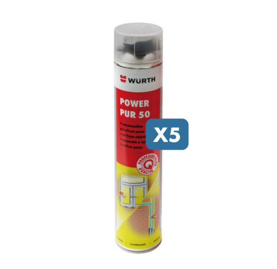 Slika Montažna PU Pena (5 x 750 ml)