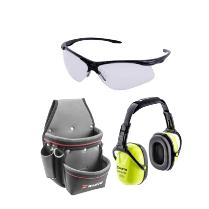 Slika Set za mizarje s torbico za orodje, očali Askella + glušniki WNA 200/F