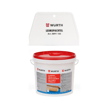 Slika 5 kg lepila za les D3 + lopatica za nanašanje (150 mm)